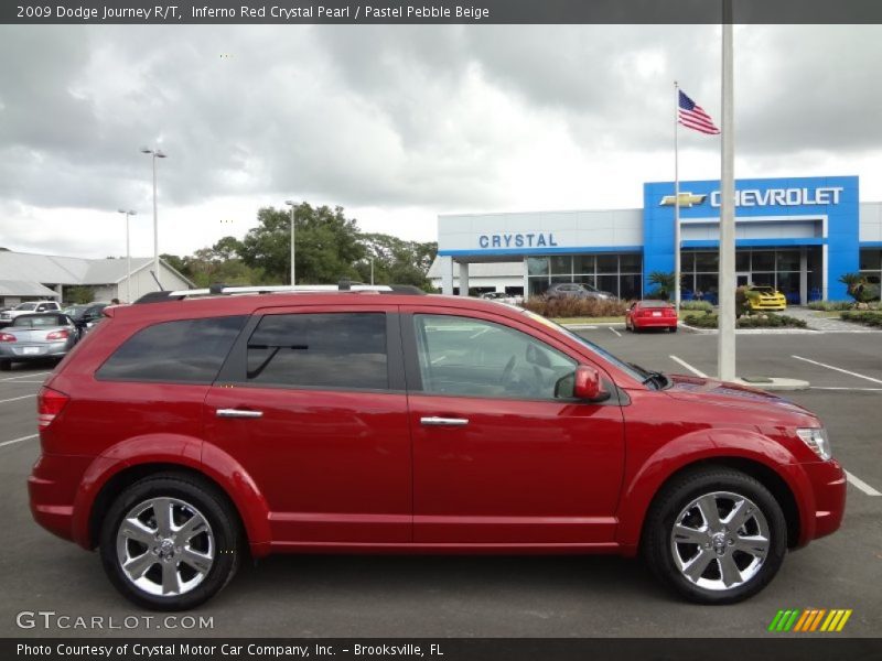 Inferno Red Crystal Pearl / Pastel Pebble Beige 2009 Dodge Journey R/T