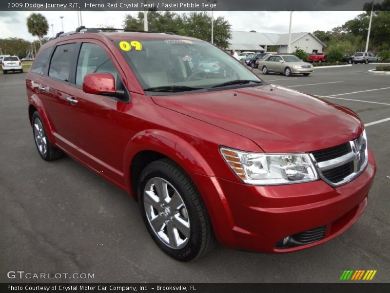 Inferno Red Crystal Pearl / Pastel Pebble Beige 2009 Dodge Journey R/T