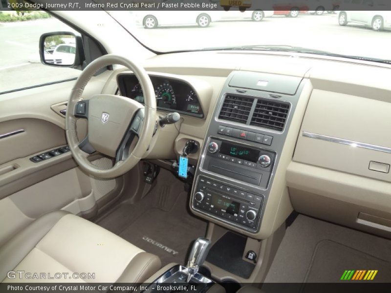 Inferno Red Crystal Pearl / Pastel Pebble Beige 2009 Dodge Journey R/T