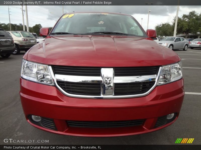 Inferno Red Crystal Pearl / Pastel Pebble Beige 2009 Dodge Journey R/T