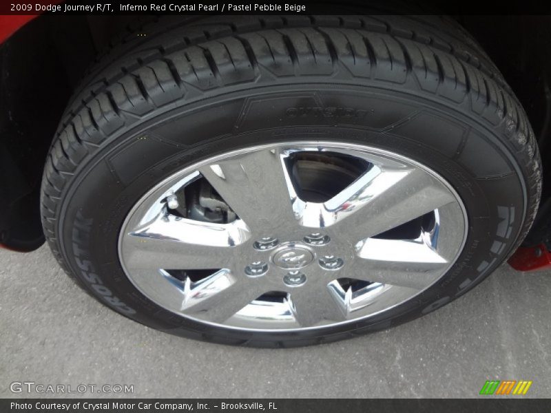 Inferno Red Crystal Pearl / Pastel Pebble Beige 2009 Dodge Journey R/T