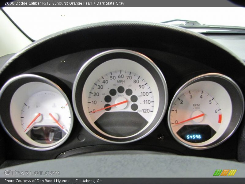 Sunburst Orange Pearl / Dark Slate Gray 2008 Dodge Caliber R/T