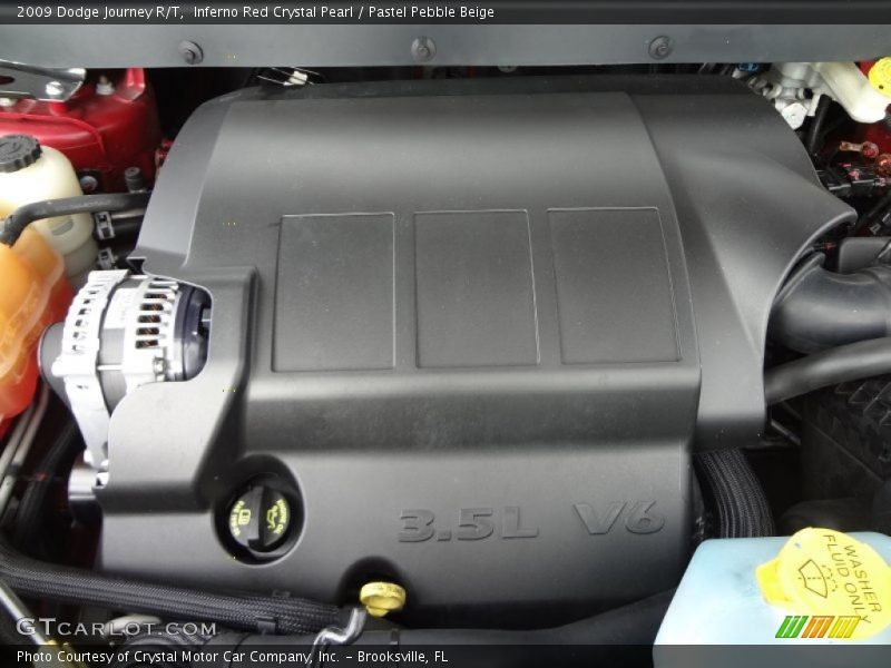Inferno Red Crystal Pearl / Pastel Pebble Beige 2009 Dodge Journey R/T