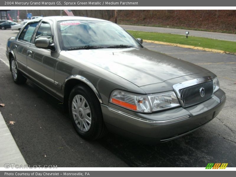 Spruce Green Metallic / Medium Parchment 2004 Mercury Grand Marquis GS