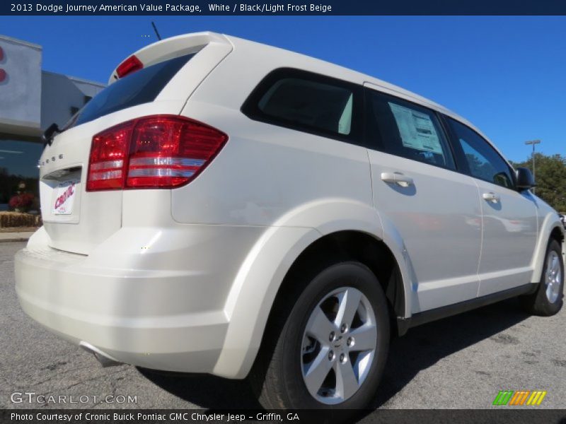 White / Black/Light Frost Beige 2013 Dodge Journey American Value Package