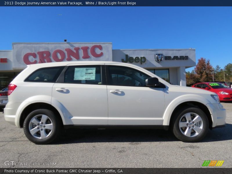 White / Black/Light Frost Beige 2013 Dodge Journey American Value Package