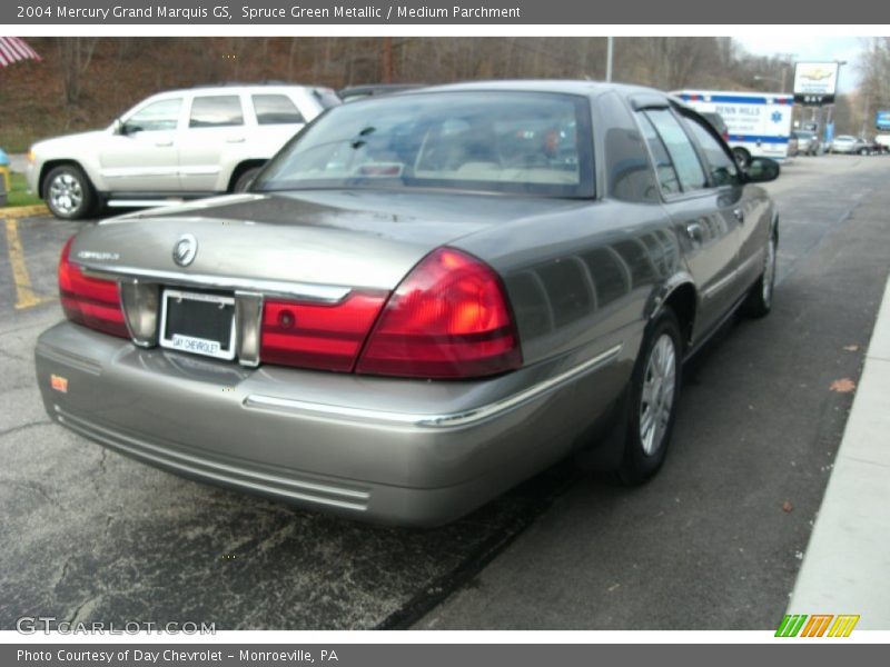 Spruce Green Metallic / Medium Parchment 2004 Mercury Grand Marquis GS