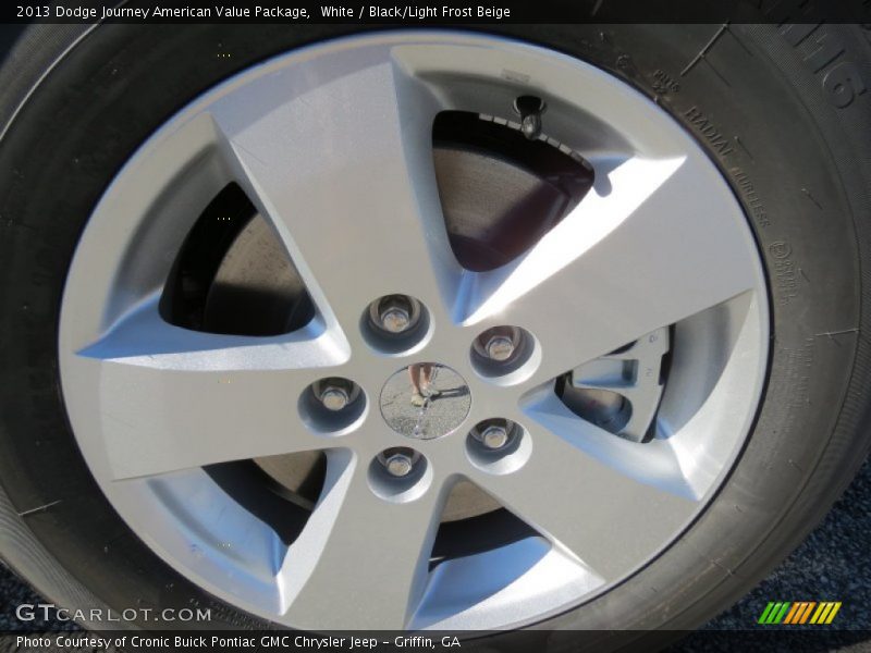 White / Black/Light Frost Beige 2013 Dodge Journey American Value Package