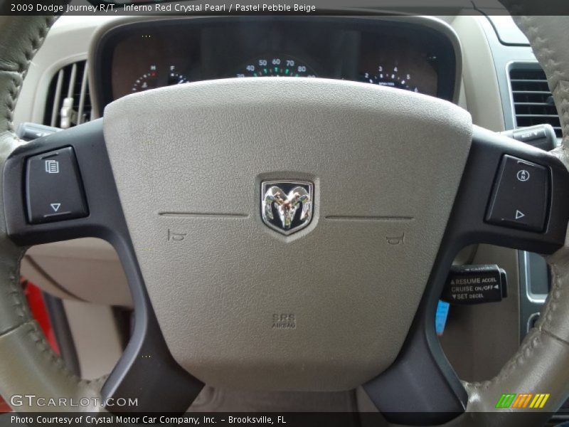 Inferno Red Crystal Pearl / Pastel Pebble Beige 2009 Dodge Journey R/T