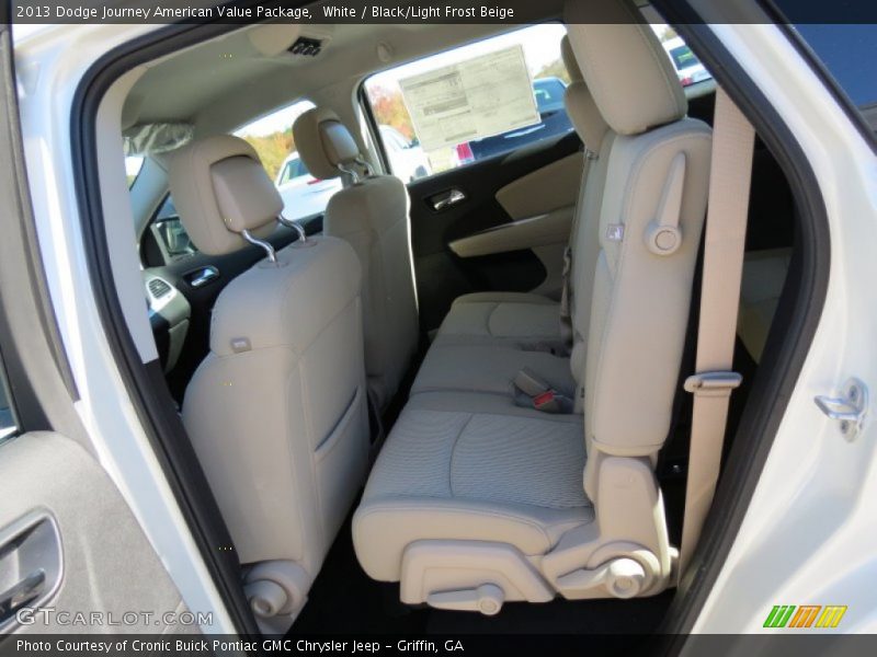 White / Black/Light Frost Beige 2013 Dodge Journey American Value Package