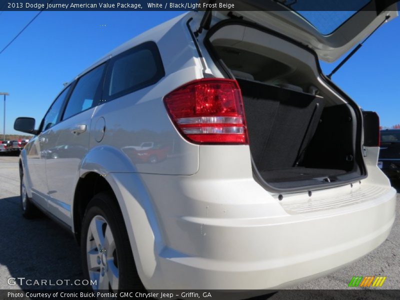 White / Black/Light Frost Beige 2013 Dodge Journey American Value Package