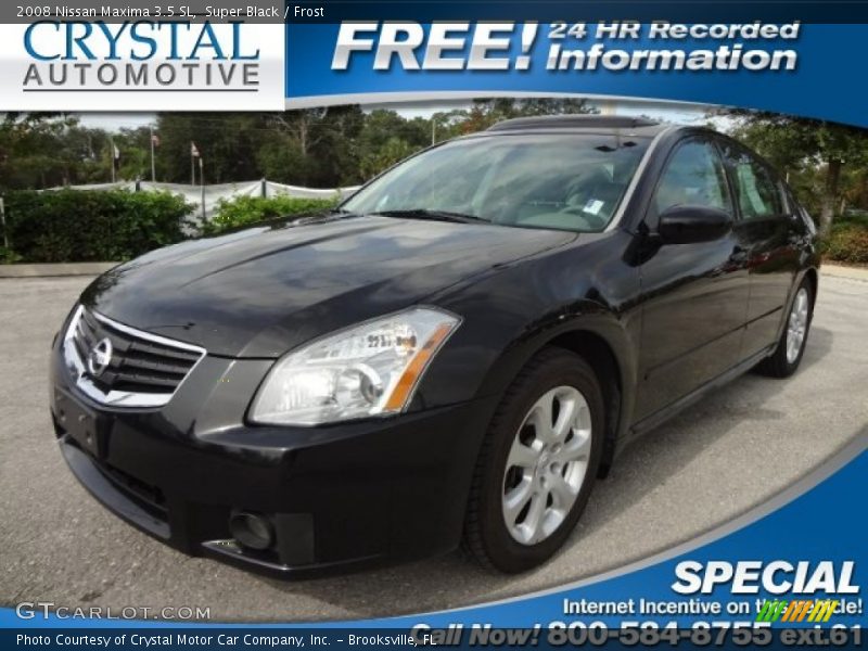 Super Black / Frost 2008 Nissan Maxima 3.5 SL