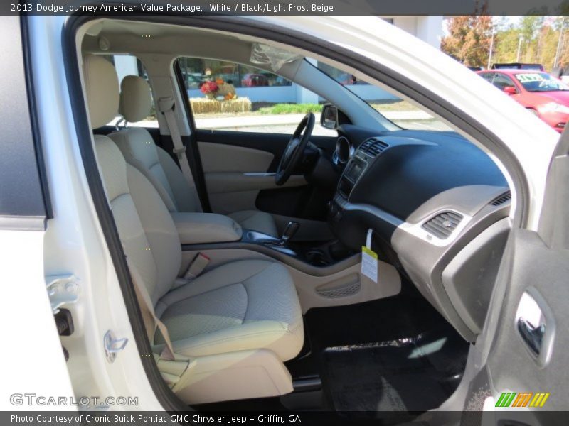 White / Black/Light Frost Beige 2013 Dodge Journey American Value Package
