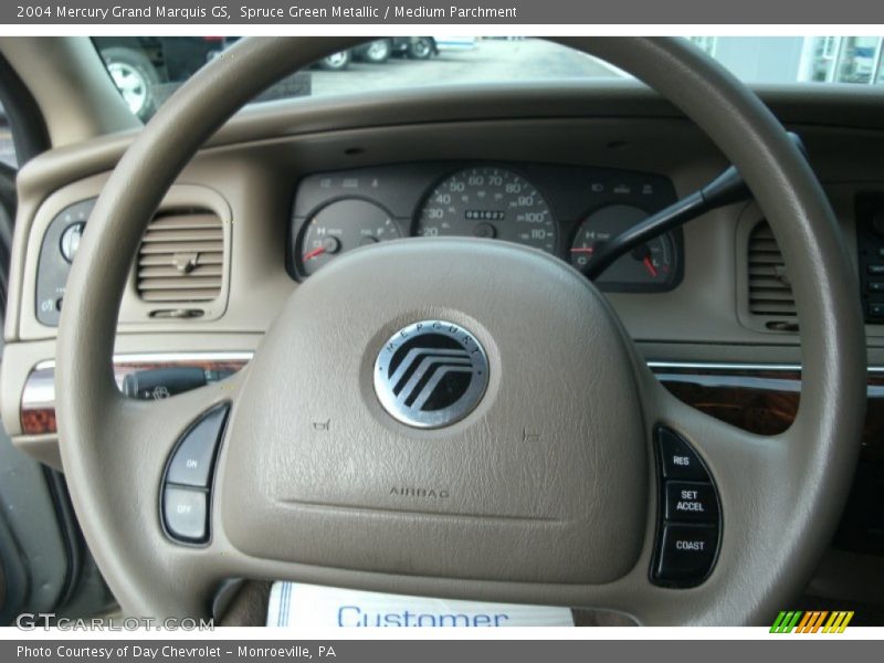 Spruce Green Metallic / Medium Parchment 2004 Mercury Grand Marquis GS