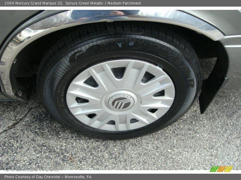 Spruce Green Metallic / Medium Parchment 2004 Mercury Grand Marquis GS