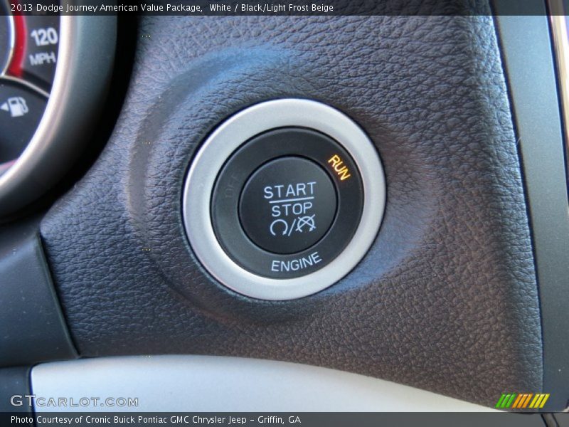 White / Black/Light Frost Beige 2013 Dodge Journey American Value Package