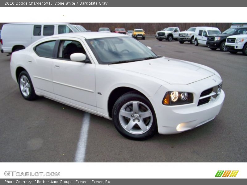 Stone White / Dark Slate Gray 2010 Dodge Charger SXT