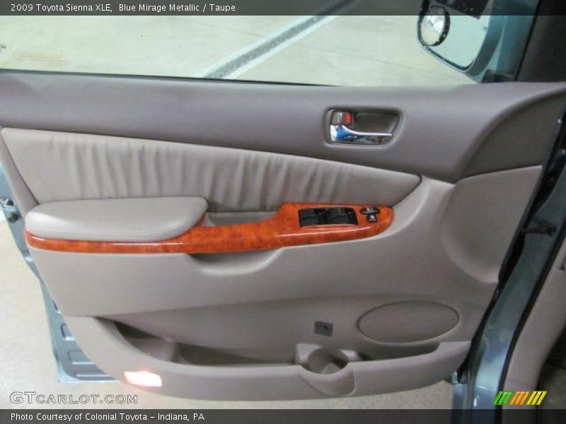 Blue Mirage Metallic / Taupe 2009 Toyota Sienna XLE