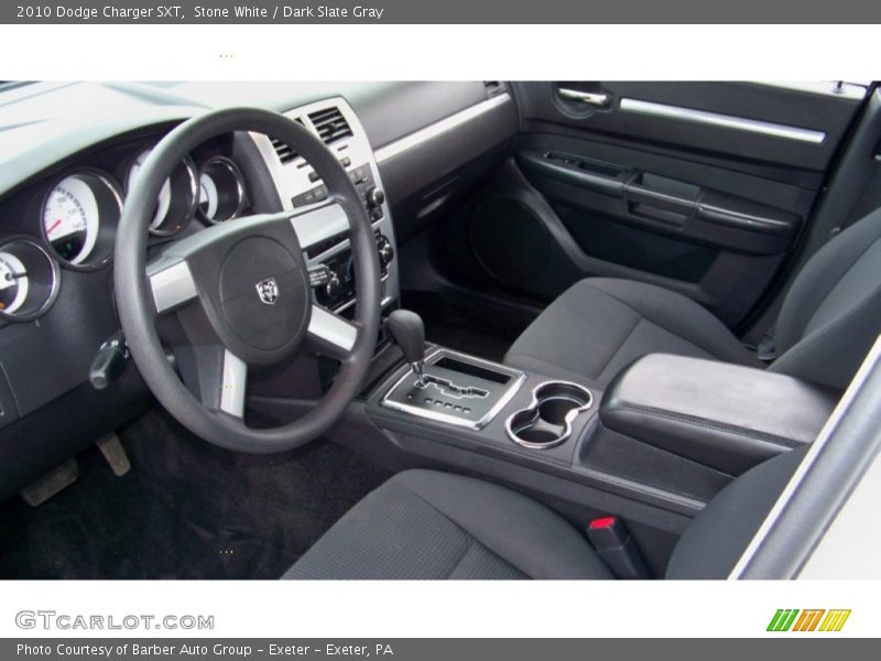 Stone White / Dark Slate Gray 2010 Dodge Charger SXT