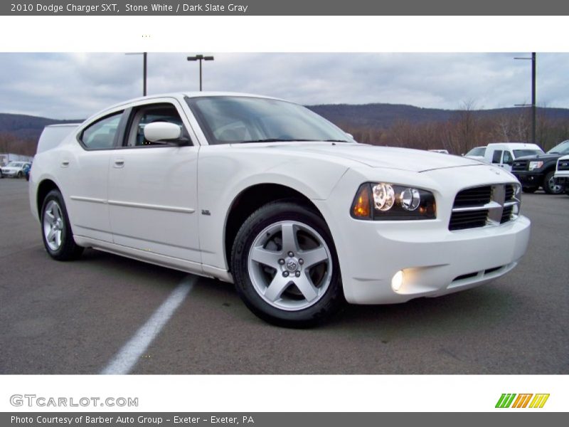 Stone White / Dark Slate Gray 2010 Dodge Charger SXT