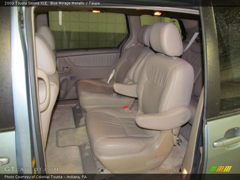 Blue Mirage Metallic / Taupe 2009 Toyota Sienna XLE