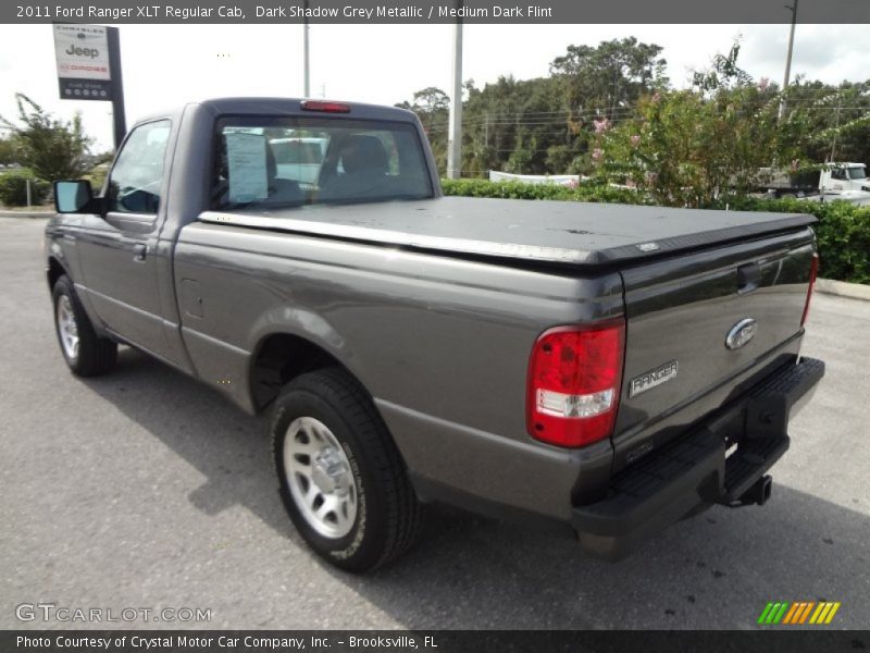 Dark Shadow Grey Metallic / Medium Dark Flint 2011 Ford Ranger XLT Regular Cab