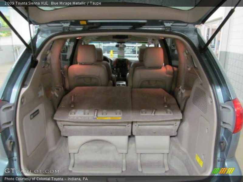 Blue Mirage Metallic / Taupe 2009 Toyota Sienna XLE