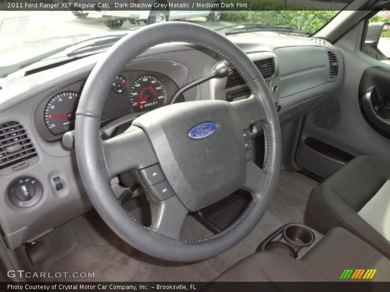 Dark Shadow Grey Metallic / Medium Dark Flint 2011 Ford Ranger XLT Regular Cab