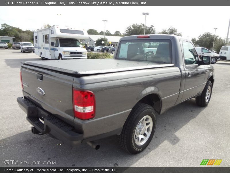 Dark Shadow Grey Metallic / Medium Dark Flint 2011 Ford Ranger XLT Regular Cab