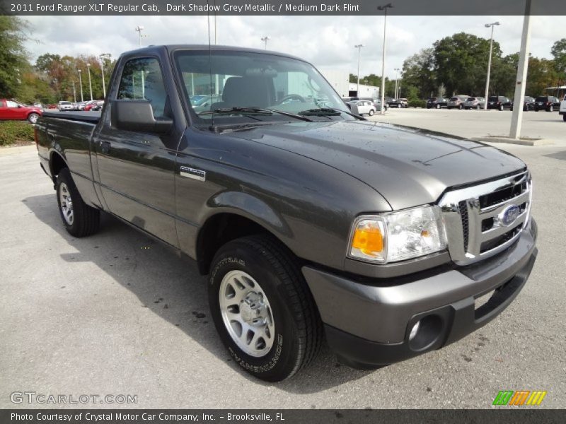 Dark Shadow Grey Metallic / Medium Dark Flint 2011 Ford Ranger XLT Regular Cab