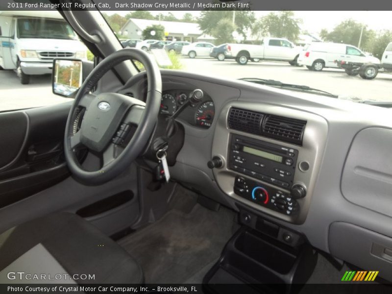 Dark Shadow Grey Metallic / Medium Dark Flint 2011 Ford Ranger XLT Regular Cab