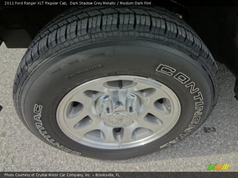 Dark Shadow Grey Metallic / Medium Dark Flint 2011 Ford Ranger XLT Regular Cab