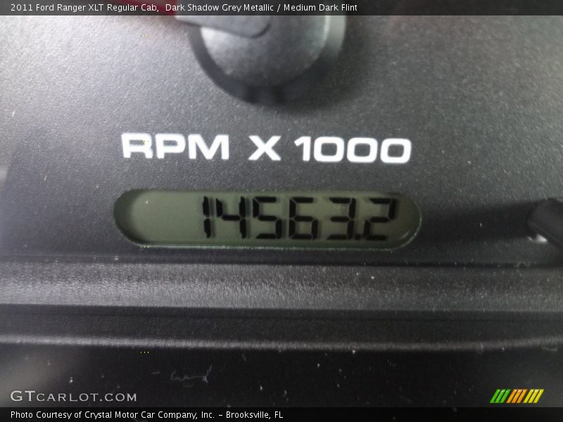 Dark Shadow Grey Metallic / Medium Dark Flint 2011 Ford Ranger XLT Regular Cab