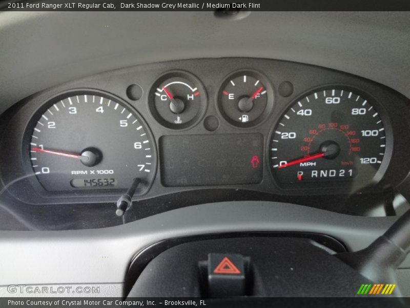 Dark Shadow Grey Metallic / Medium Dark Flint 2011 Ford Ranger XLT Regular Cab