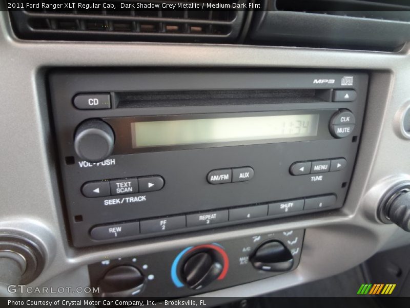 Dark Shadow Grey Metallic / Medium Dark Flint 2011 Ford Ranger XLT Regular Cab