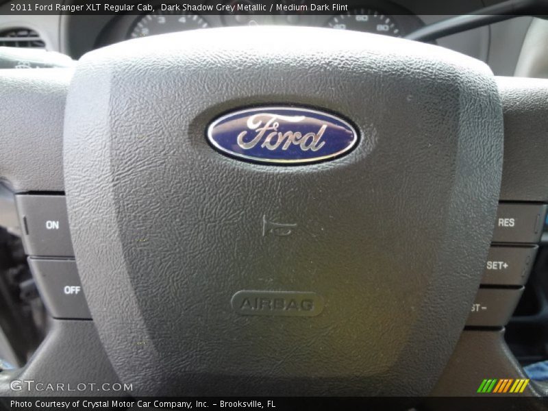 Dark Shadow Grey Metallic / Medium Dark Flint 2011 Ford Ranger XLT Regular Cab