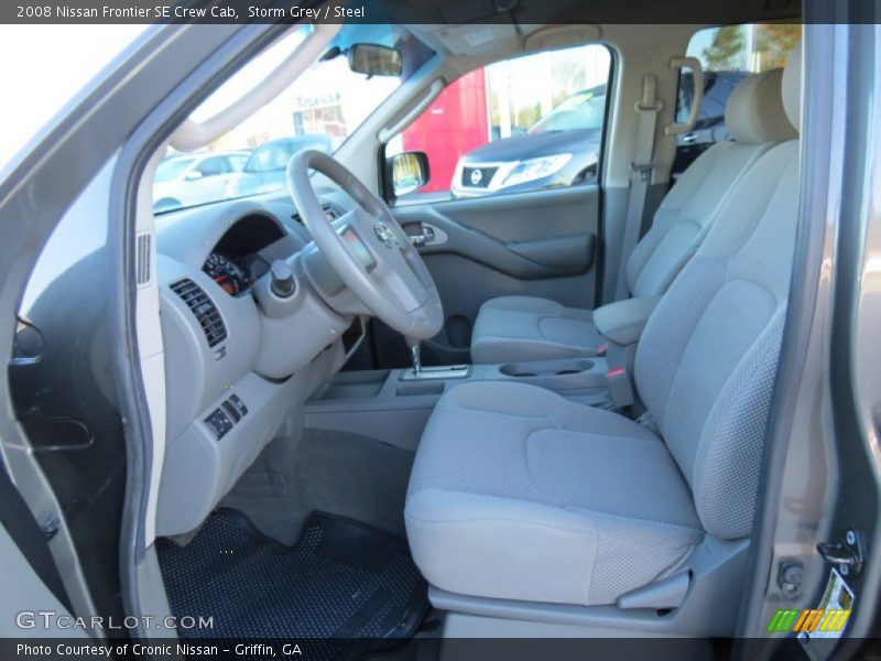  2008 Frontier SE Crew Cab Steel Interior