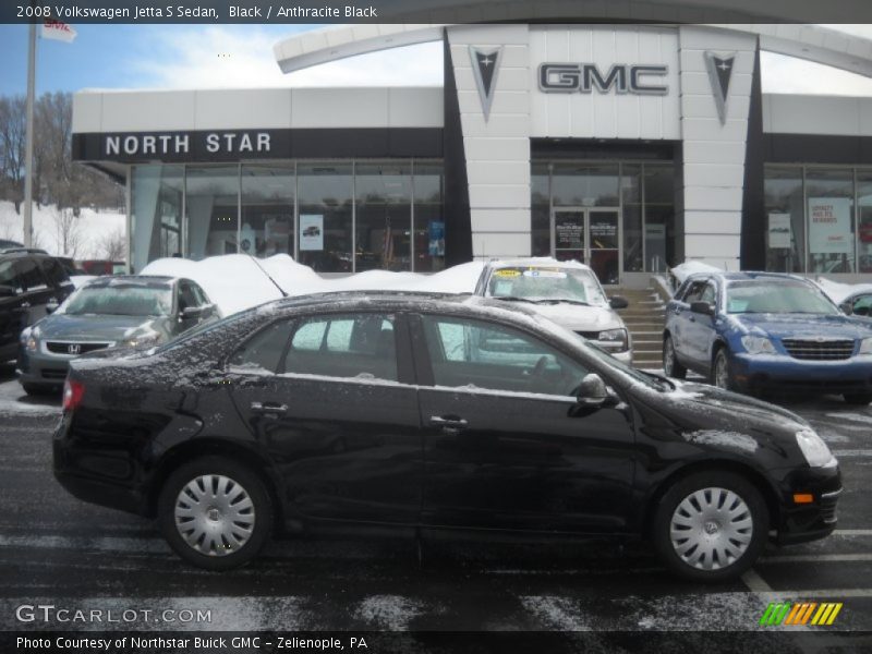 Black / Anthracite Black 2008 Volkswagen Jetta S Sedan