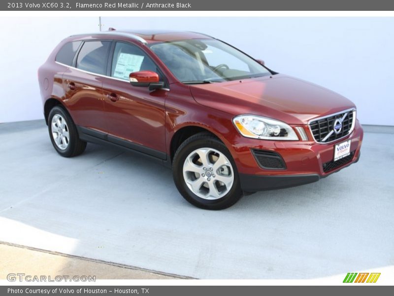 Flamenco Red Metallic / Anthracite Black 2013 Volvo XC60 3.2