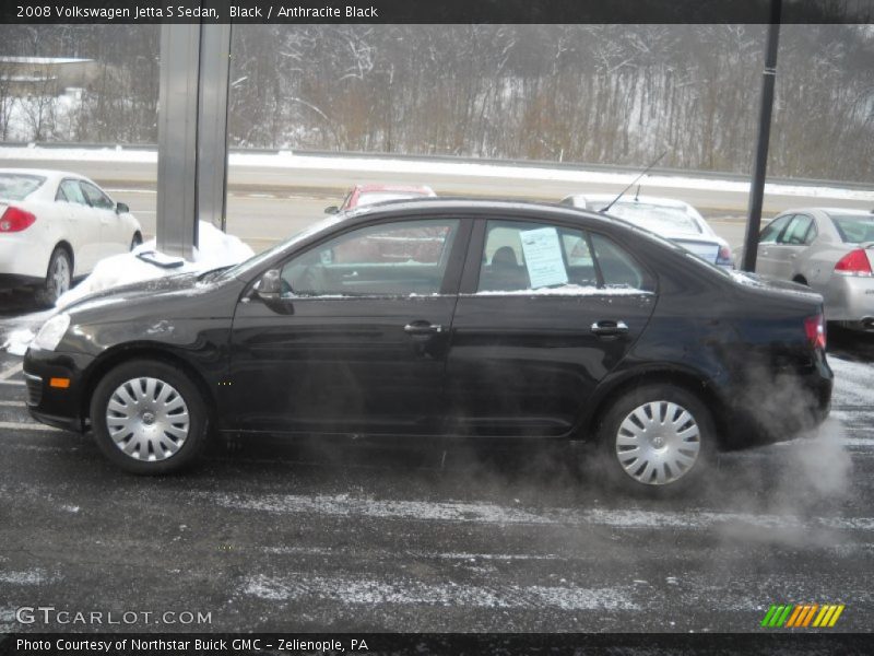 Black / Anthracite Black 2008 Volkswagen Jetta S Sedan