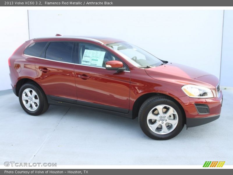 Flamenco Red Metallic / Anthracite Black 2013 Volvo XC60 3.2