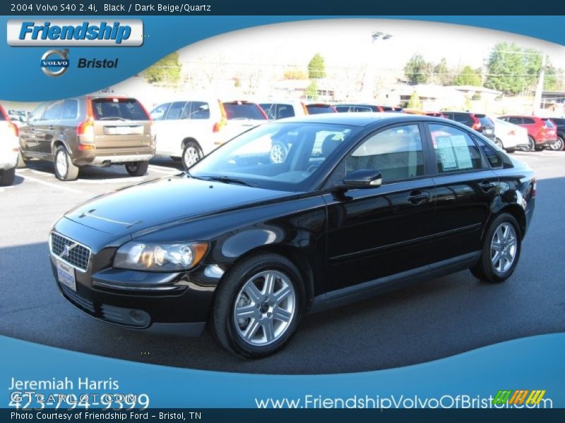 Black / Dark Beige/Quartz 2004 Volvo S40 2.4i