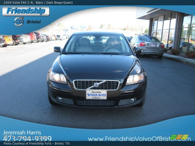 Black / Dark Beige/Quartz 2004 Volvo S40 2.4i