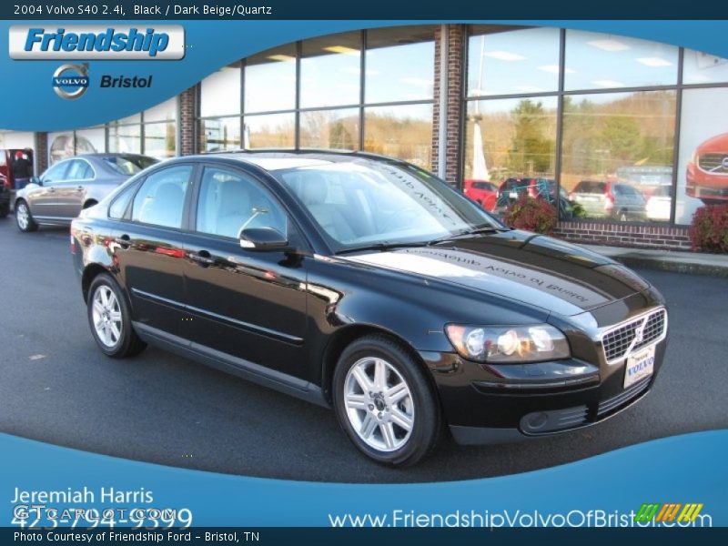 Black / Dark Beige/Quartz 2004 Volvo S40 2.4i