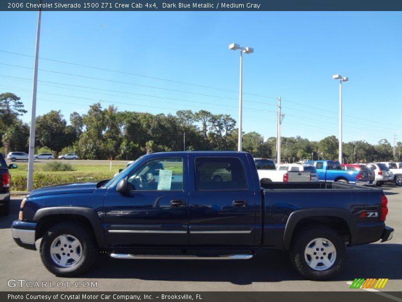 Dark Blue Metallic / Medium Gray 2006 Chevrolet Silverado 1500 Z71 Crew Cab 4x4
