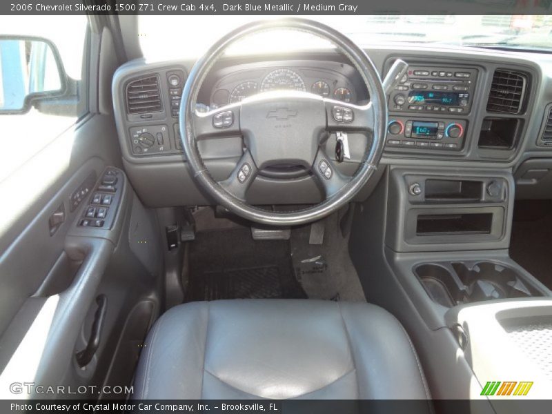 Dark Blue Metallic / Medium Gray 2006 Chevrolet Silverado 1500 Z71 Crew Cab 4x4