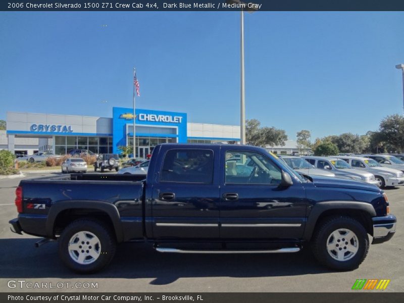 Dark Blue Metallic / Medium Gray 2006 Chevrolet Silverado 1500 Z71 Crew Cab 4x4