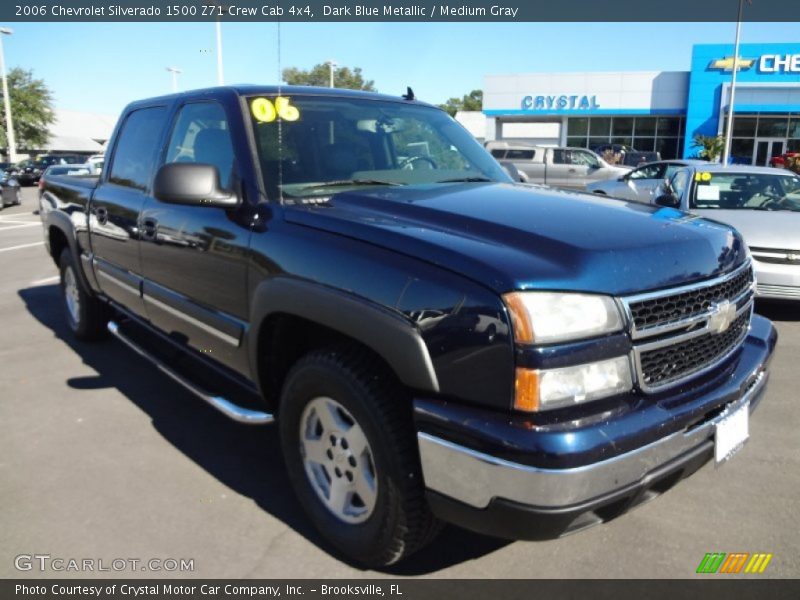 Dark Blue Metallic / Medium Gray 2006 Chevrolet Silverado 1500 Z71 Crew Cab 4x4