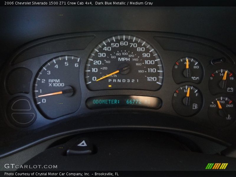 Dark Blue Metallic / Medium Gray 2006 Chevrolet Silverado 1500 Z71 Crew Cab 4x4