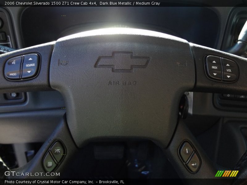 Dark Blue Metallic / Medium Gray 2006 Chevrolet Silverado 1500 Z71 Crew Cab 4x4